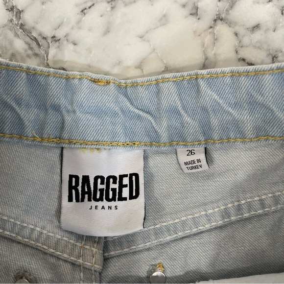 The Ragged Priest Light Wash Release Wide Leg Jean Baggy Casual Streetwear 26 - Picture 10 of 11